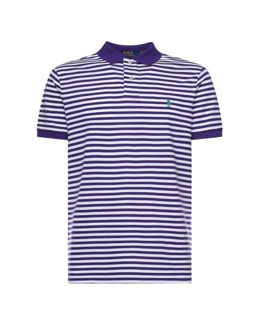 Polo Ralph Lauren Blue T-Shirts And Polos Cotton for men