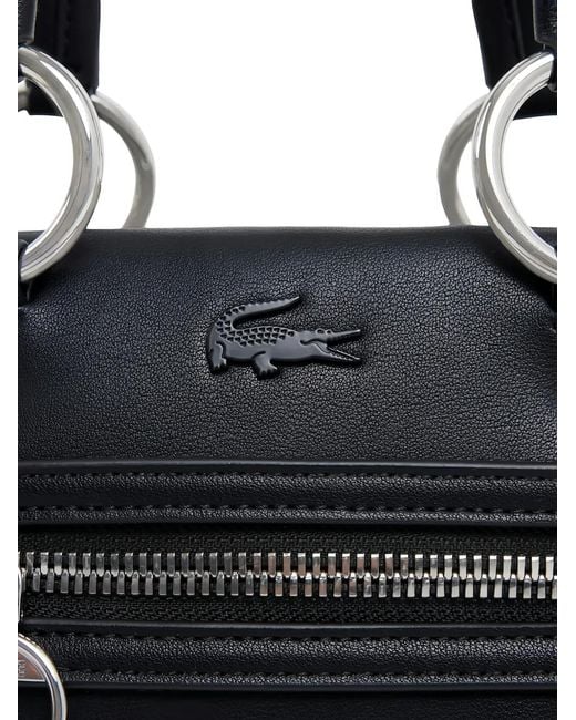 Lacoste Black Celys Ring Handle Satchel