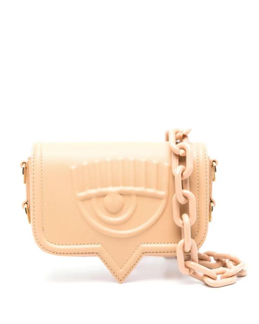 Borsa A Tracolla Eyelike Piccola di Chiara Ferragni in Natural