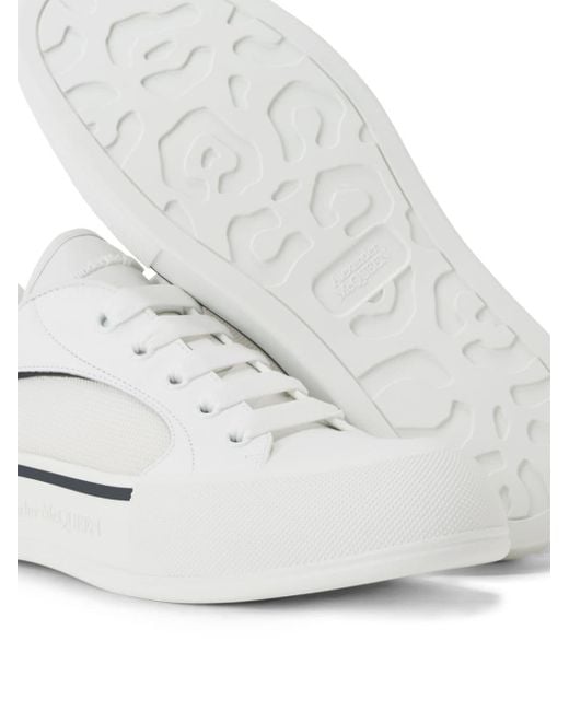 Alexander McQueen Skate Deck Plimsoll Sneakers in het White voor heren