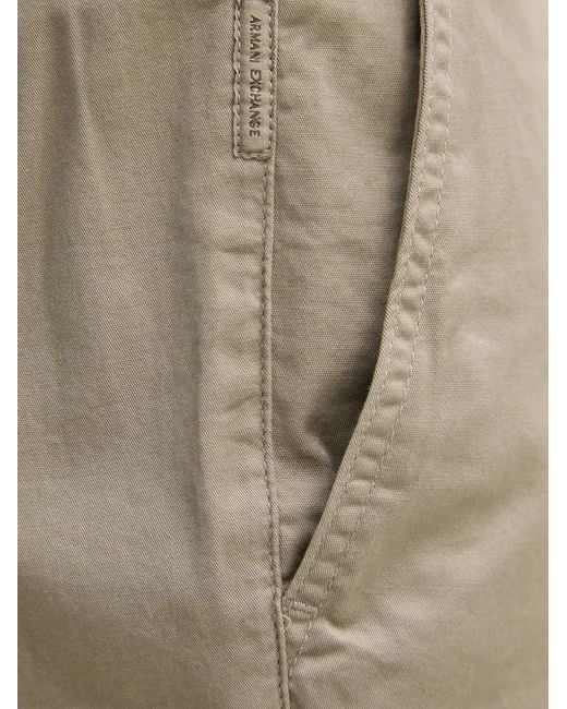 ARMANI EXCHANGE Natural Stretch-Cotton Tailored Shorts for men