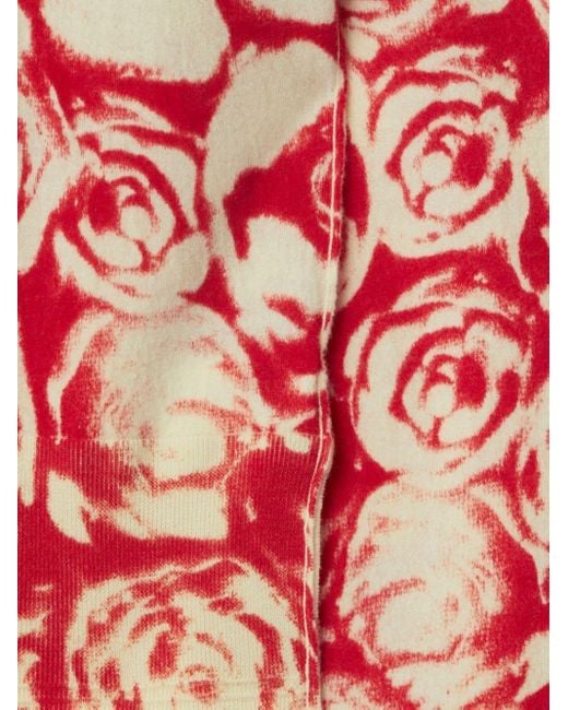 Sudadera con capucha y motivo de rosas Burberry de color Red