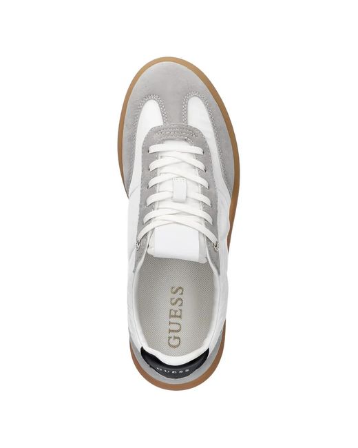 Guess White Parlet Sneakers