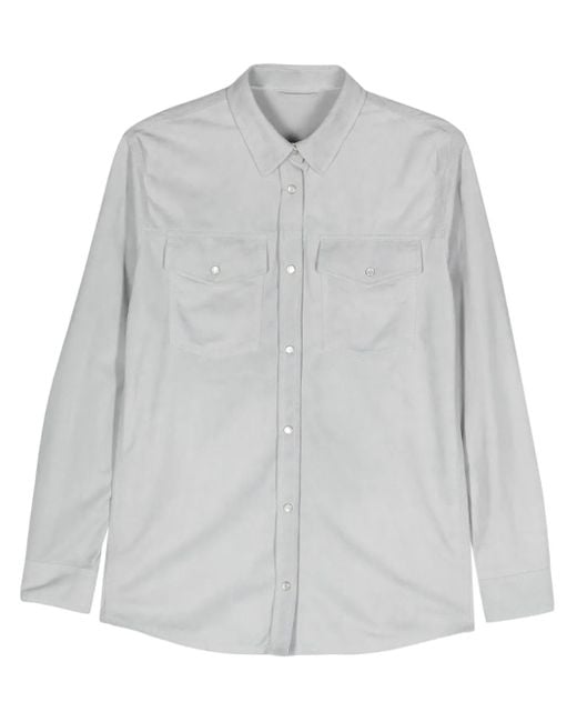 Camicia Con Borchie di Eleventy in Gray