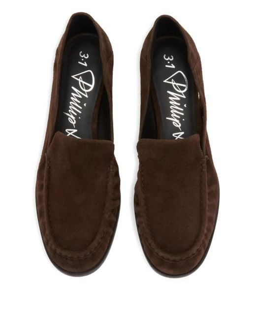 3.1 Phillip Lim Brown 35Mm Suede Loafers