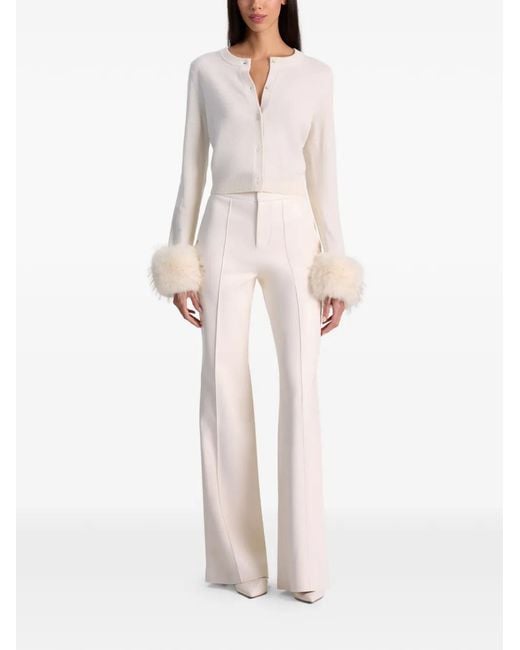 Alice + Olivia White Dollie Cardigan