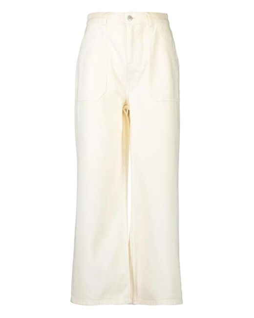 CHRISTY LYNN White Dorian Pocket-Detail Trousers