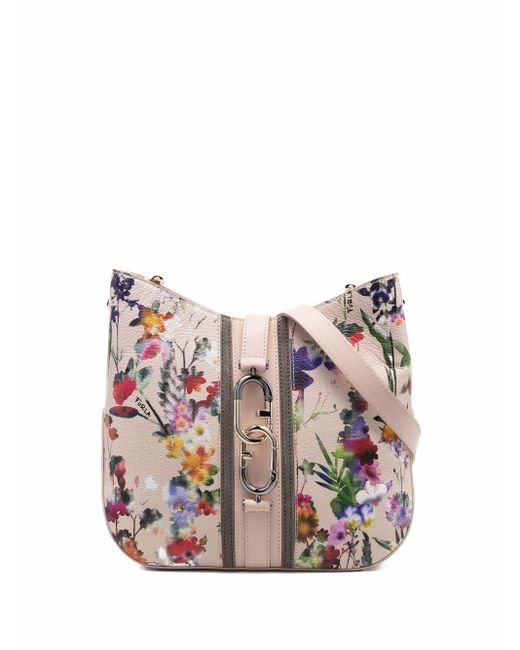 Furla Multicolor Floral-print Shoulder Bag