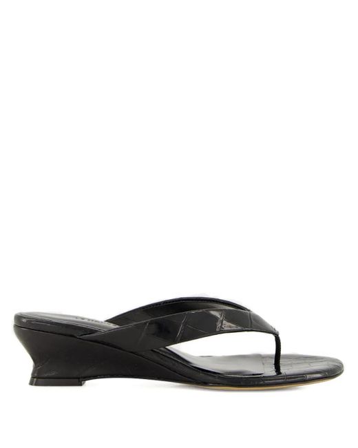 Le Monde Beryl ウェッジサンダル Black
