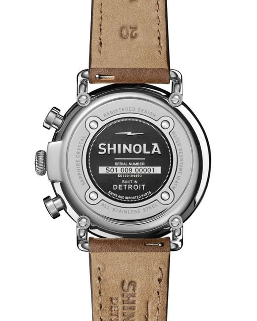 Shinola Blue Runwell Chronograph 41Mm Watch for men