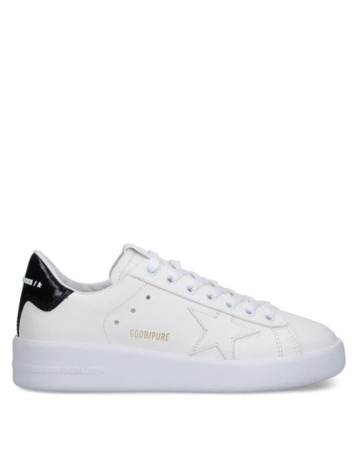 Golden Goose Deluxe Brand White Purestar Leather Sneakers