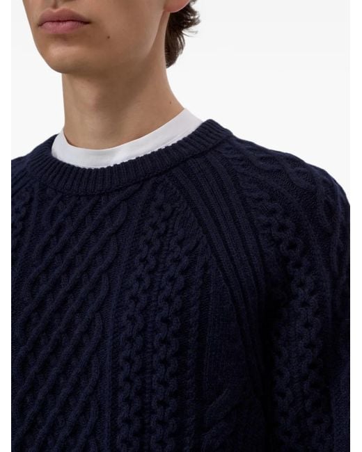 Closed Blue Cable-Knit Sweater for men