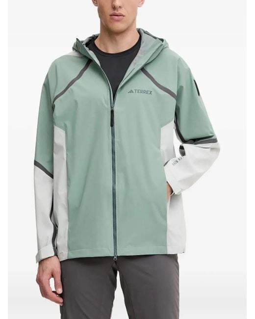 Adidas X National Geographic Rain.Rdy Jack Met Capuchon En Vlakken in het Green voor heren