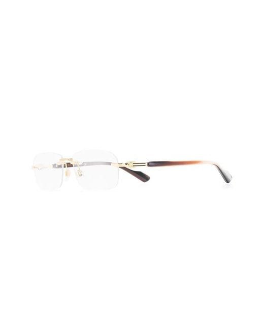 Gucci Metallic Rimless Optical Glasses for men