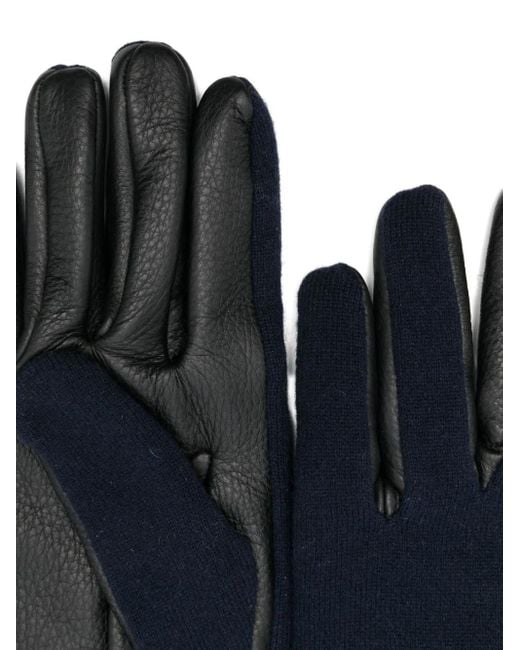 Jacob Cohen Black Leather Gloves