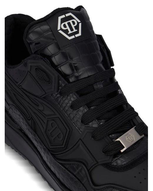 Philipp Plein Black Low-Top Sneakers Moonwalker for men