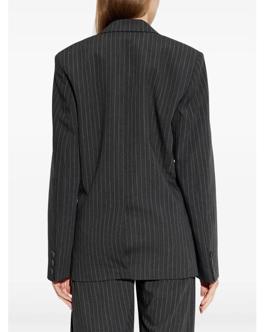 IRO Black Pinstripe-Pattern Blazer