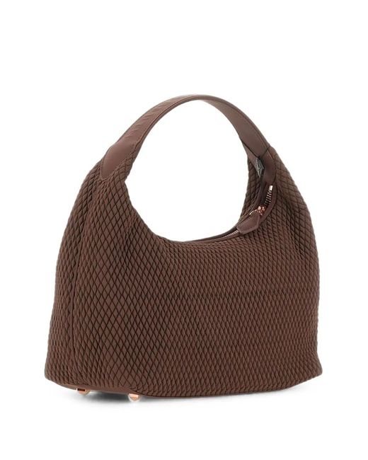 Alexander Smith Brown Small Chloe Micro-Quilted Tote Bag