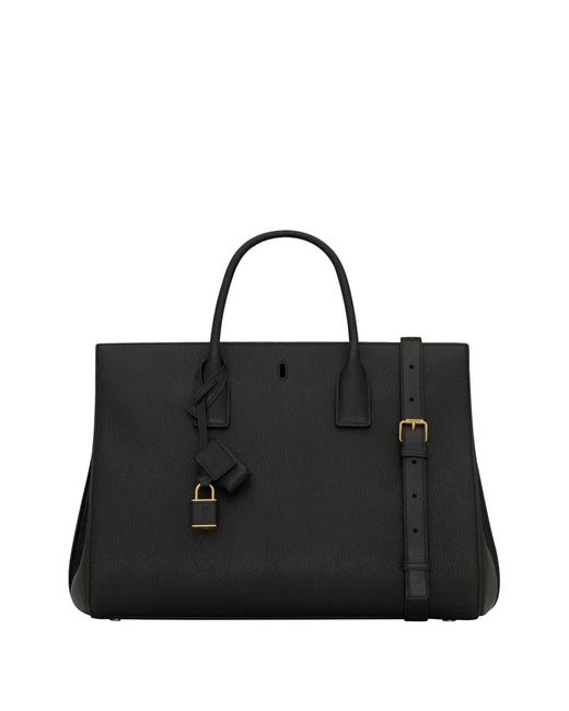 Saint Laurent Black Large Sac De Jour Tote Bag