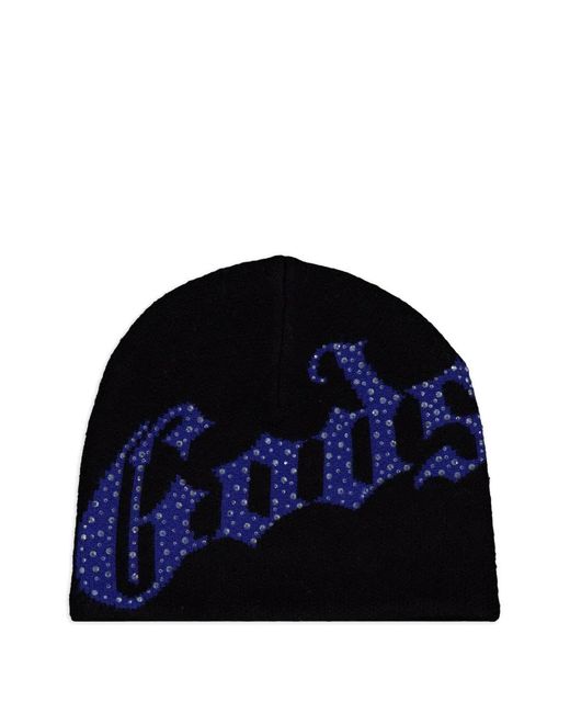 Godspeed Blue Og Stud-Embellished Beanie Hat for men