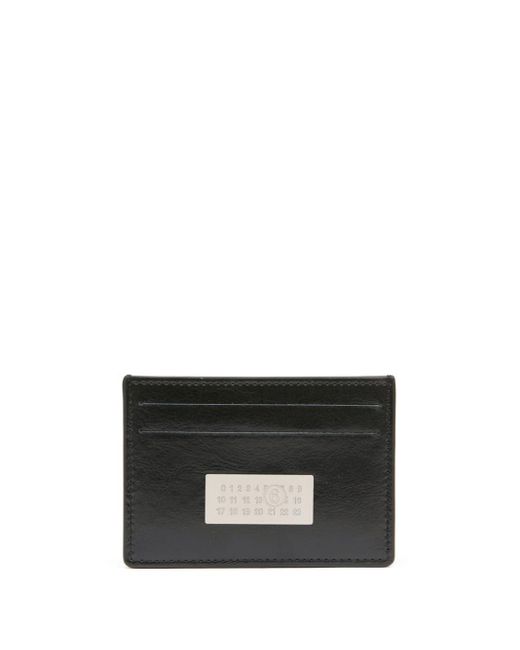 MM6 by Maison Martin Margiela Black Numeric Leather Cardholder