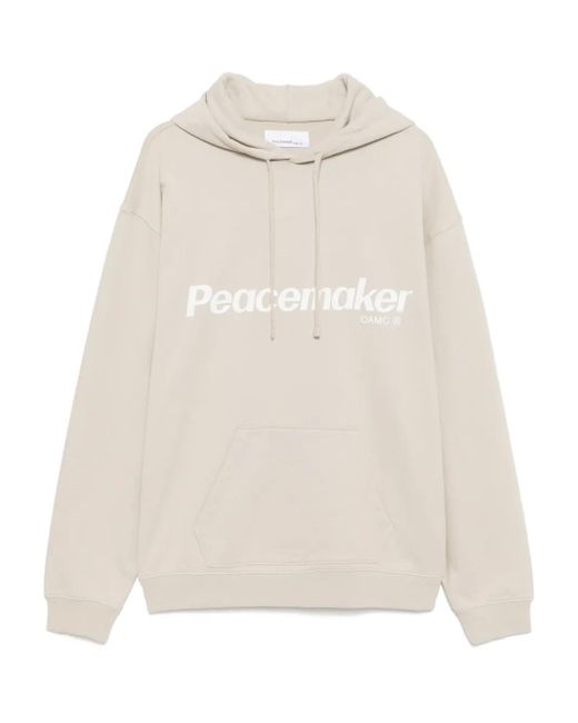 Peacemaker Oamc White Floral-Printed Hoodie for men