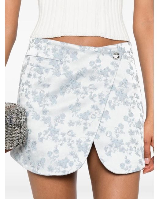 Coperni White A-Line Wrap Skirt