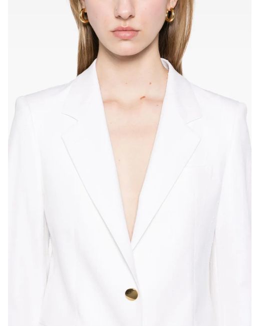 Tagliatore White Textured Suit