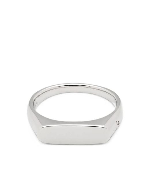 Tom Wood White Knut Signet Ring