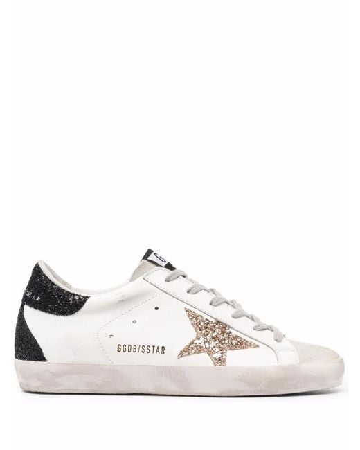 Golden Goose Deluxe Brand White Superstar Low Top Leather Trainers