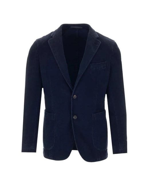 Al Duca D'aosta Blue Single-Breasted Jacket for men