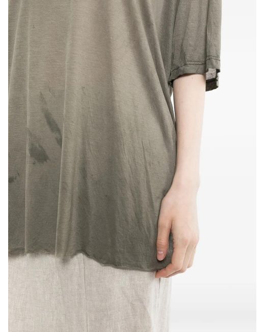 CHIAHUNG SU Gray Hand-Dyed Relaxed-Fit T-Shirt