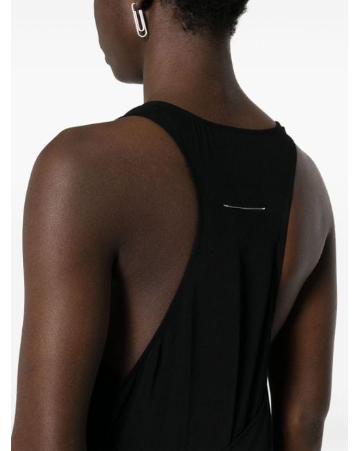 Robe à design asymétrique MM6 by Maison Martin Margiela en coloris Black