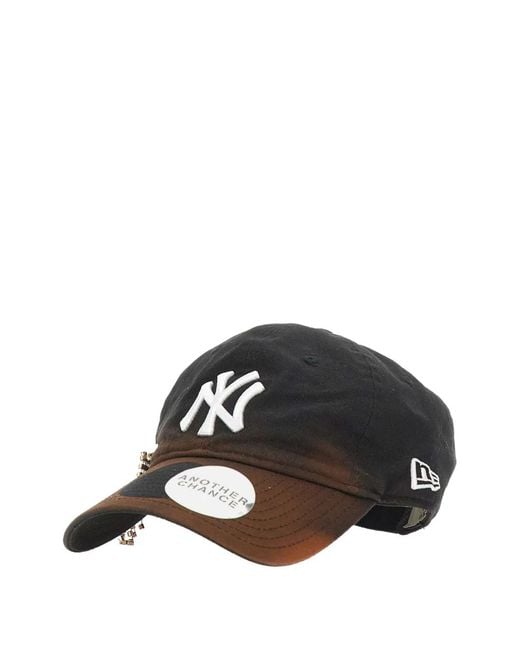 ANOTHER CHANCE Black Customised New Era 9Twenty Rhinestone-Embellished Baseball Cap