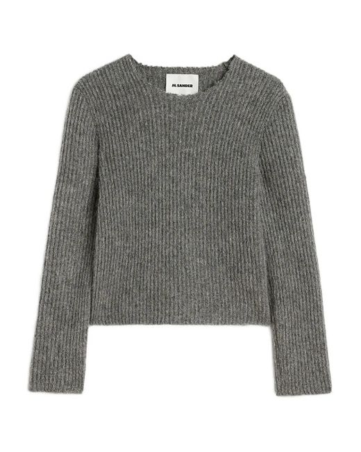 Jil Sander リブニット セーター Gray