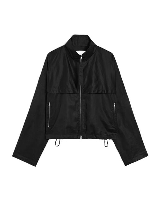 Jil Sander Black Muslin Jacket