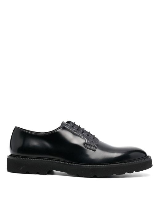Paul Smith Ras High-shine Leather Derby Shoes in Black for Men | Lyst ...