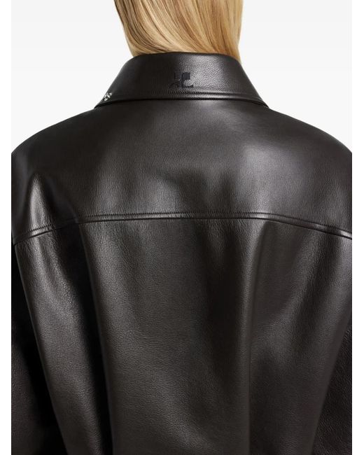 Courreges Leren Jack in het Black