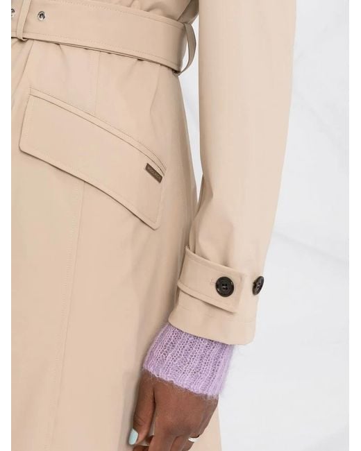 Woolrich Natural Fayette Belted Trench Coat
