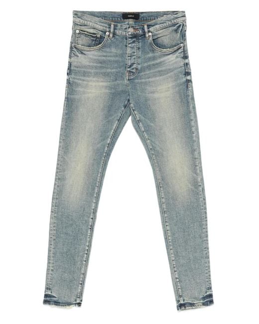Jean À Passants De Ceinture Purple Brand pour homme en coloris Blue