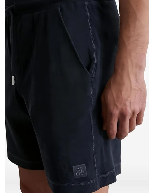 Marc O' Polo Black Drawstring Cotton Shorts for men