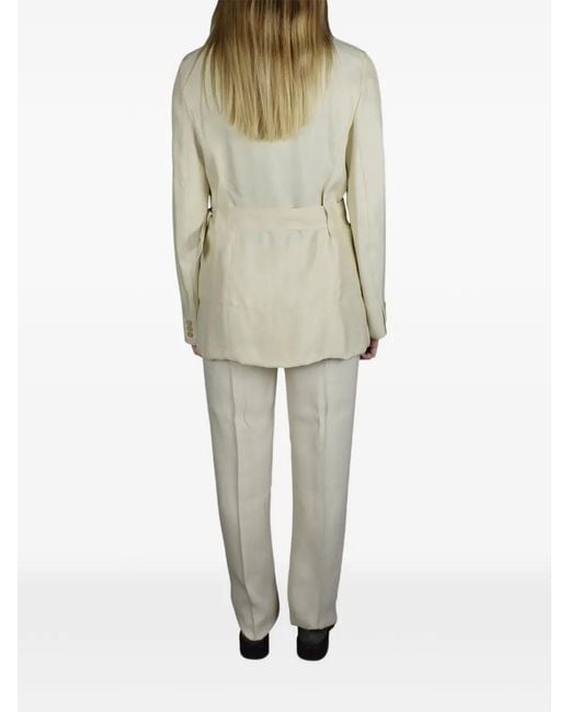Prada White Patch-Pocket Suit