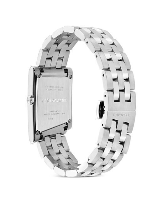 Ferragamo White Asymétrique 39Mm Watch for men