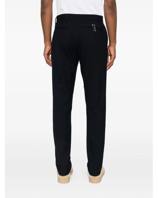 Pantalon En Lin Mélangé À Coupe Droite White Sand pour homme en coloris Black