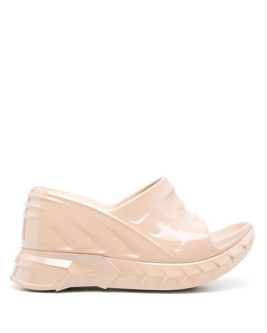 Sandali slides Marshmallow con zeppa di Givenchy in Pink