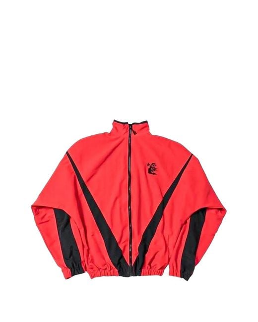 HELLSTAR Red Thriller Track Jacket for men