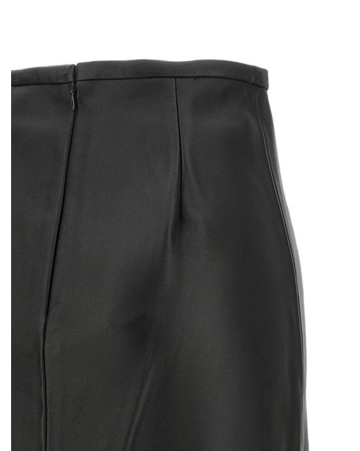 Co. High Waist Midi-Rok in het Black