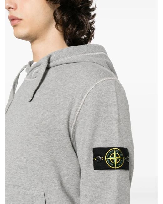 メンズ Stone Island コンパスモチーフ パーカー Gray