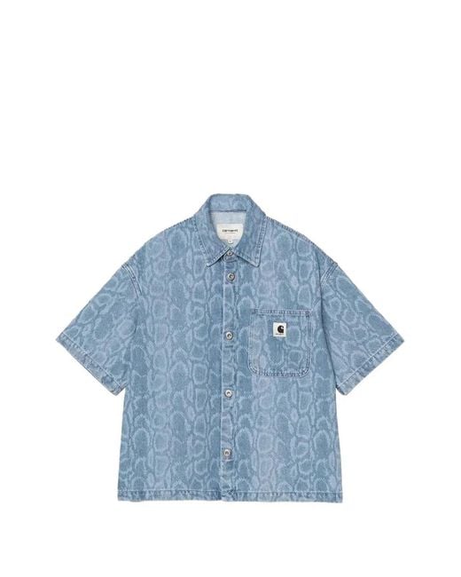 Carhartt Blue Snake Lovilia Denim Shirt