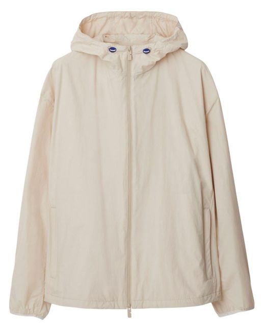 Burberry Natural Equestrian Knight-motif Hooded Jacket for men